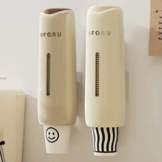 Distributore di Bicchieri da Parete UFORU – Porta Bicchieri Salvaspazio