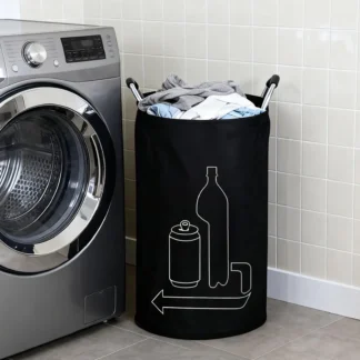 Cesto Contenitore Pieghevole per Riciclo e Bottiglie 115L